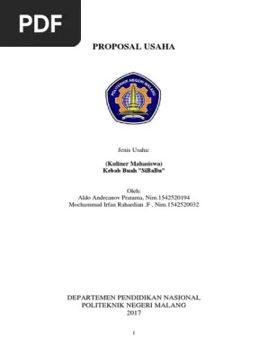 Sebutkanlah kelemahan apa saja ya. Kebab Buah Sibabu Pdf