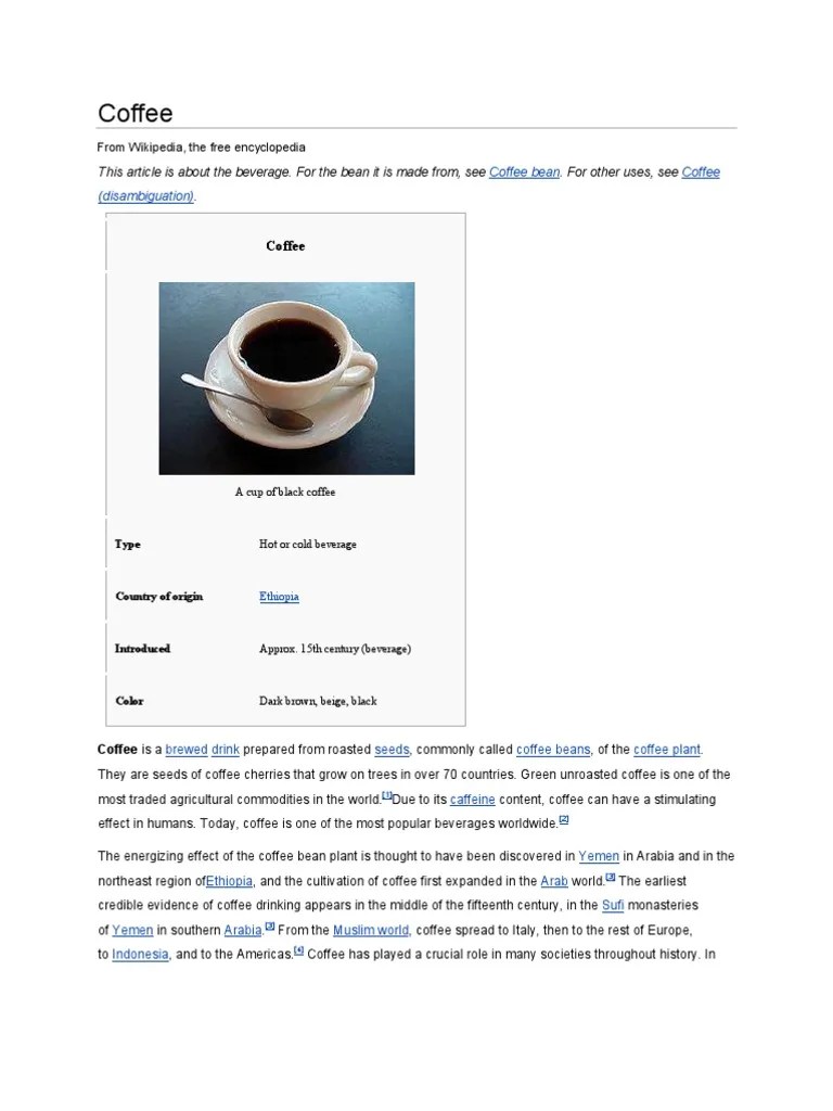 Coffee | PDF | Coffee | Fair Trade