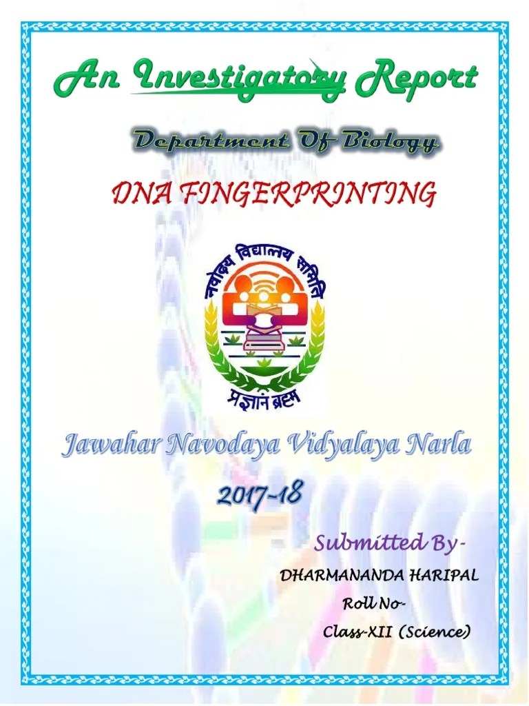 Dna Fingerprint Investigatory Project Class 12 | PDF | Dna Profiling | Dna