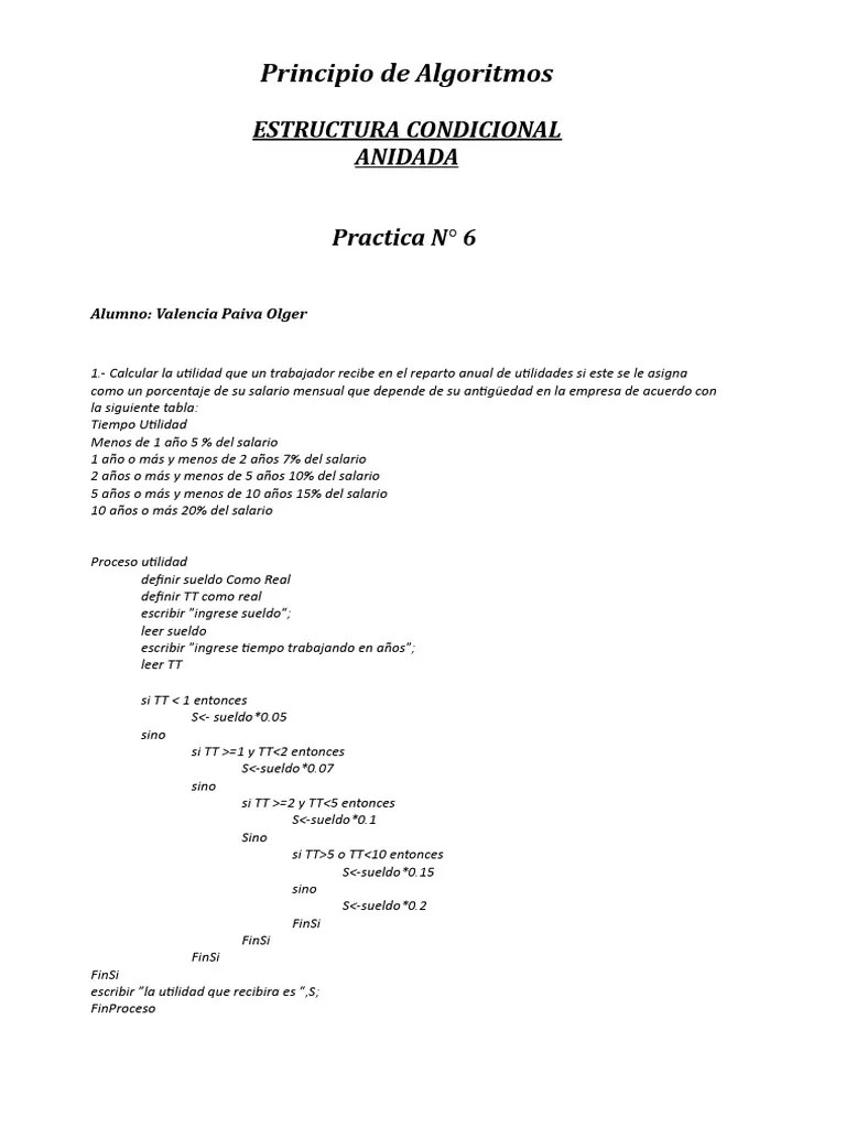 Ejercicios En Pseint | PDF | Enseñanza De Matemática | Science