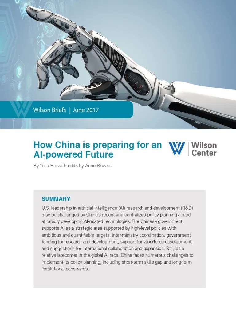 How China Is Preparing For An AI-Powered Future | PDF | Artificial Intelligence | Intelligence ...