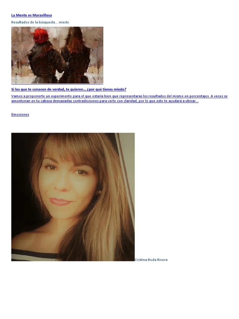 La Mente Es Maravillosa - Miedo PDF | PDF | Temor | Fobia