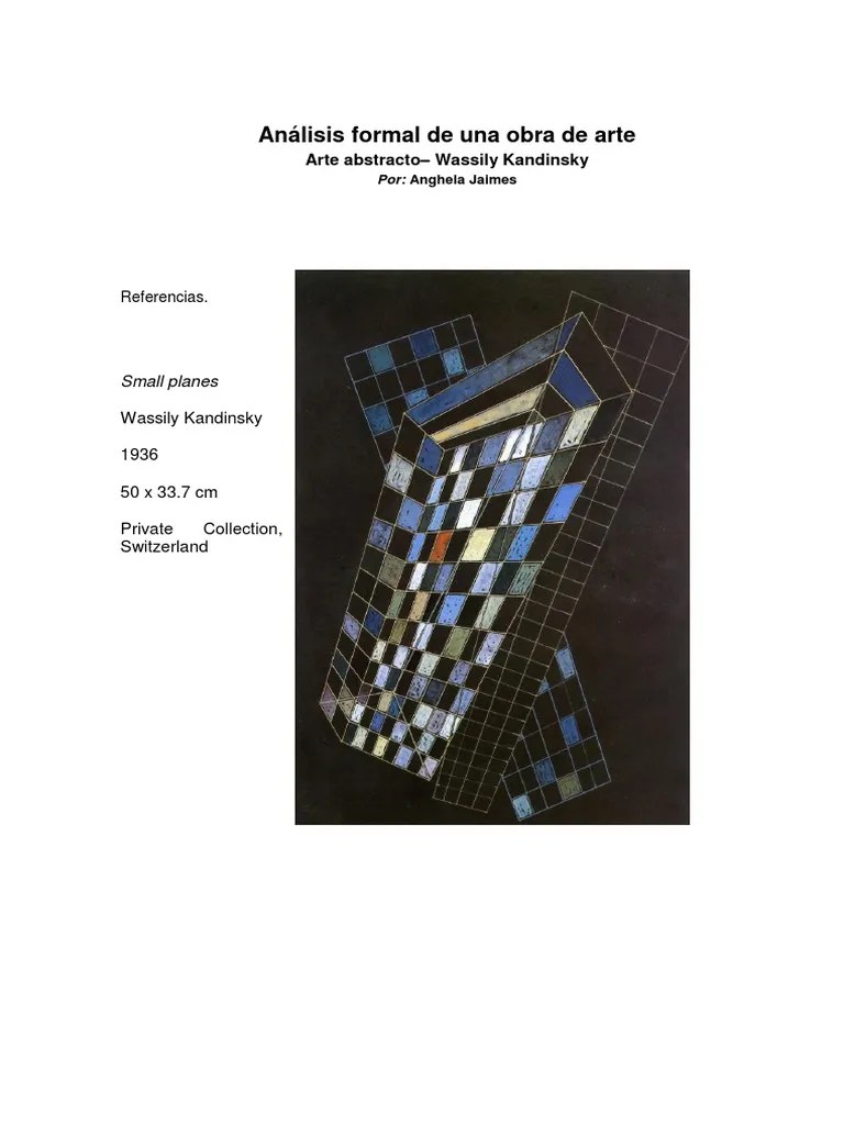 KANDINSKY - Análisis Formal De Una Obra De Arte | PDF | Wassily ...