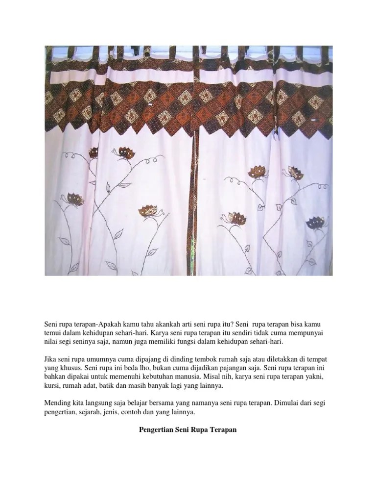 Kliping Seni Rupa Terapan | PDF