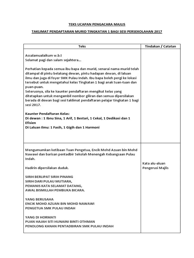 Teks mc majlis perpisahan cikgu othman dan cikgu nurizah bismillahirrahmanirrahim, assalamualaikum warahmatullahi wabarakatuh dan salam . Contoh Teks Pengacara Majlis Sambutan Ulang Tahun Dbp Tukaffe Com