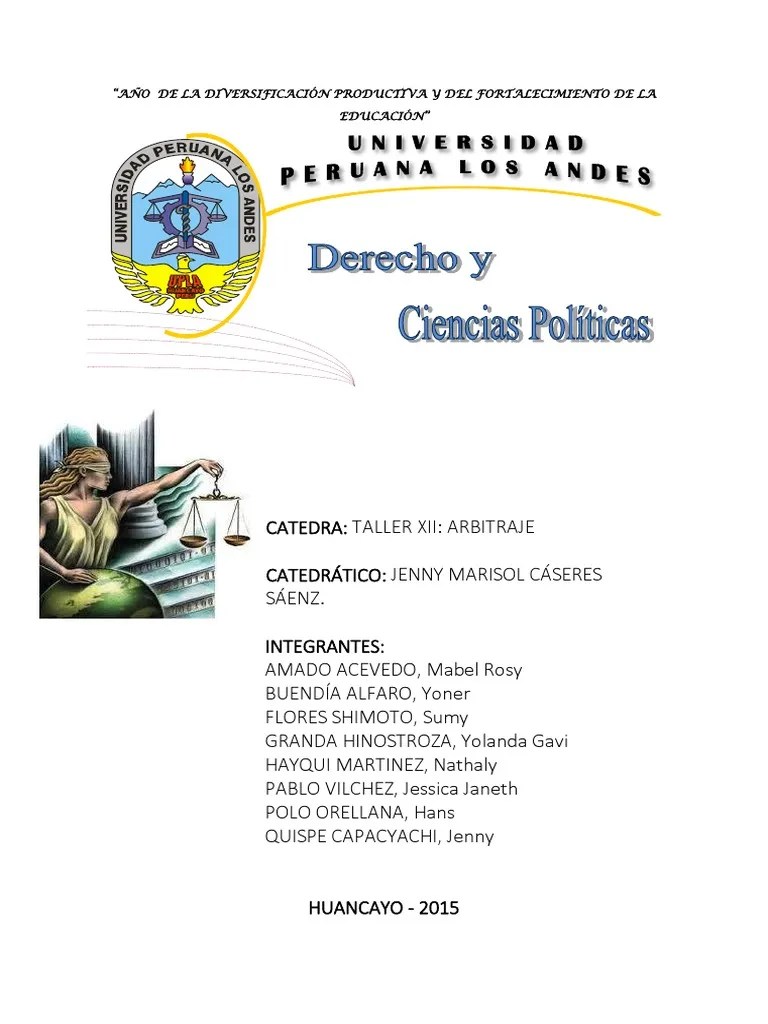 El Arbitraje Y Su Estructura | PDF | Jurisdicción | Arbitraje