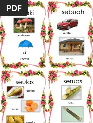 Sekaki cendawan tumbuh di celah pasu bunga puan . Penjodoh Bilangan 2 Pdf