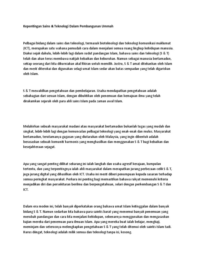 Sep 17, 2015 · memang tidak dapat dinafikan bahawa sektor pelancongan telah menggalakkan pertumbuhan ekonomi negara malaysia. Kepentingan Sains Pdf
