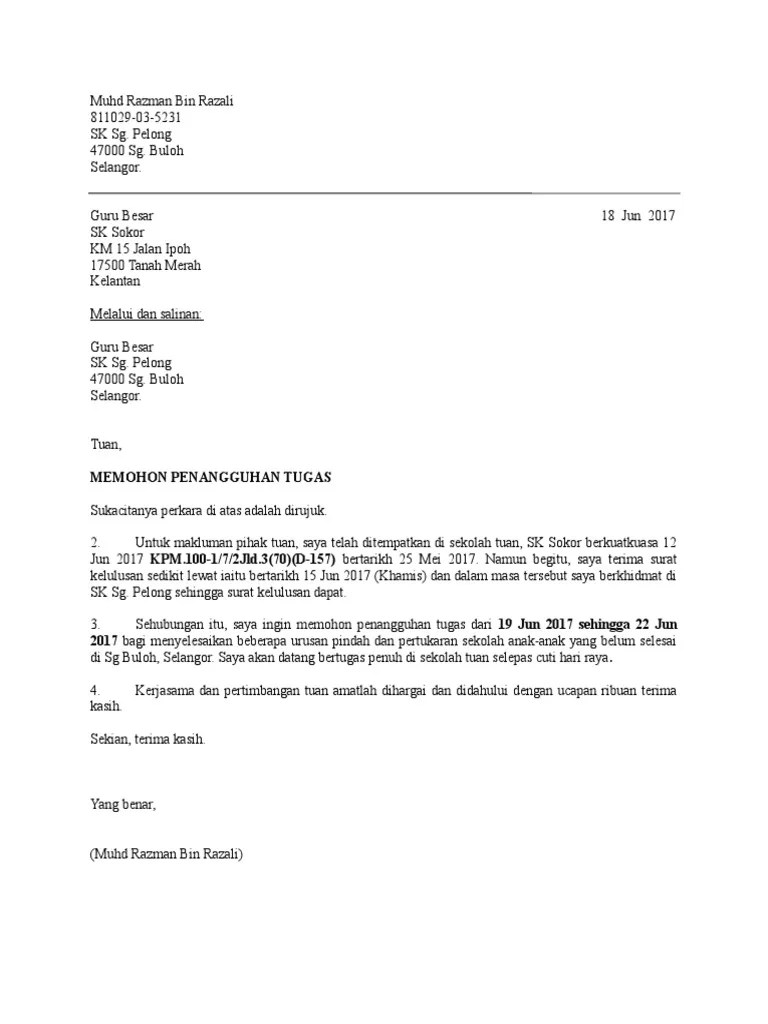 Di lingkungan kerja juga dibutuhkan surat ini sebagai dokumen resmi penagihan hutang atau tunggakan. Surat Penangguhan Tugas