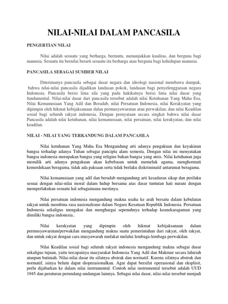 Nilai Keadilan Sosial Adalah