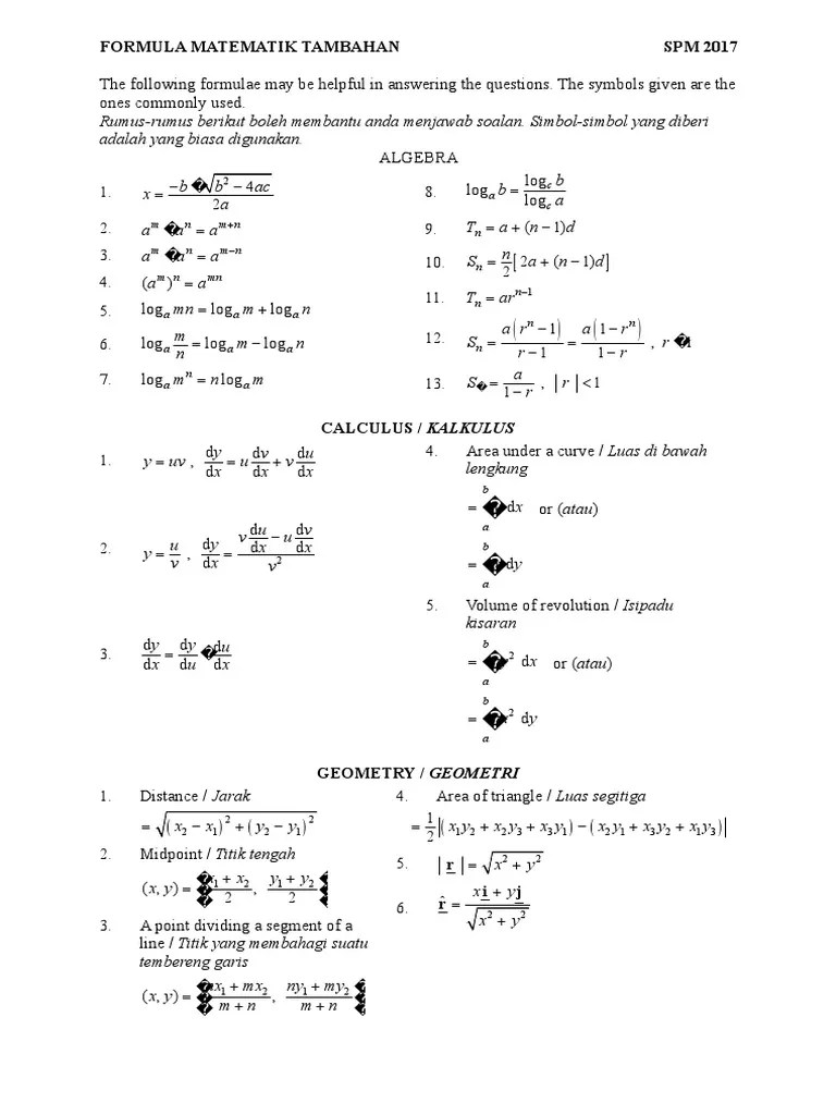 Formula (pdf copy) arithmetic progression. Formula Add Math Spm Pdf