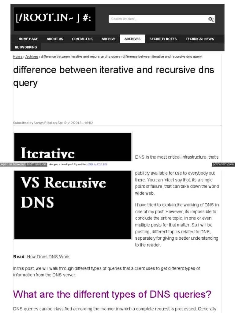 Difference Between Iterative And Recursive | Download Free PDF | Osi ...