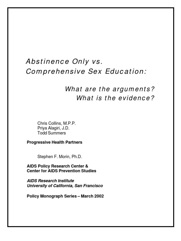 Abstinence | PDF | Sex Education | Sexual Intercourse