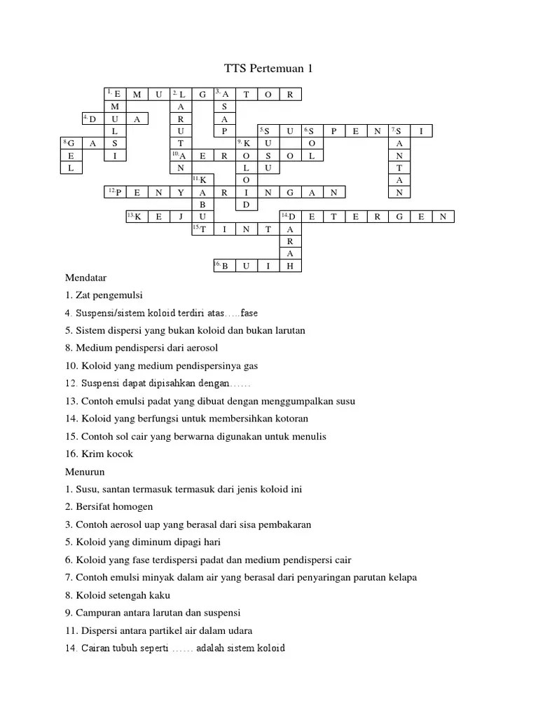 Jawaban Tts Ws | PDF