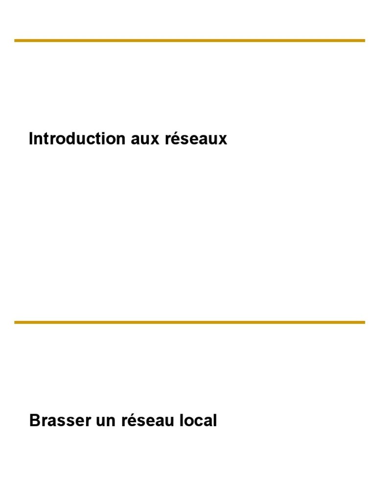 CCNA 01 Introduction Aux Réseaux | PDF | Commutateur Réseau | Réseau ...