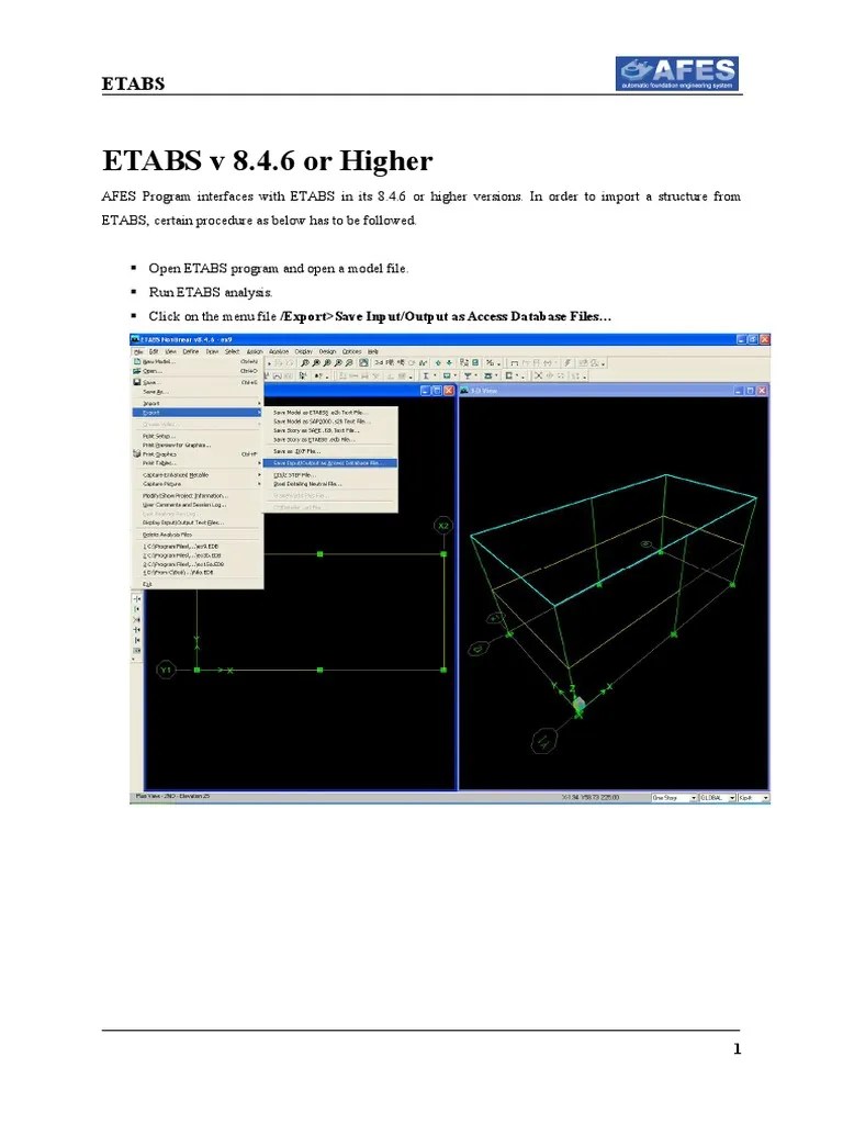 53 - Interface With ETABS - Doc | Download Free PDF | System Software ...