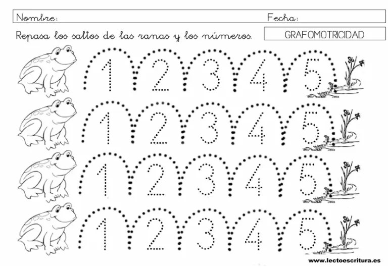 Grafomotricidad Numeros | PDF
