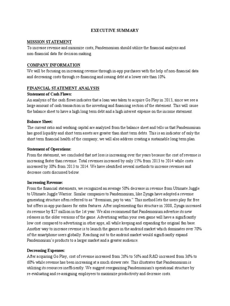 PWC - Executive Summary | PDF | Revenue | Video Games