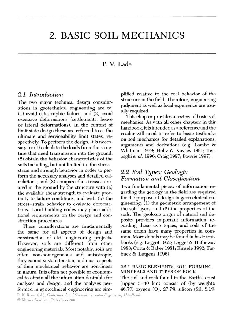 Basic SOil Mechanics | PDF | Rock (Geology) | Soil Mechanics