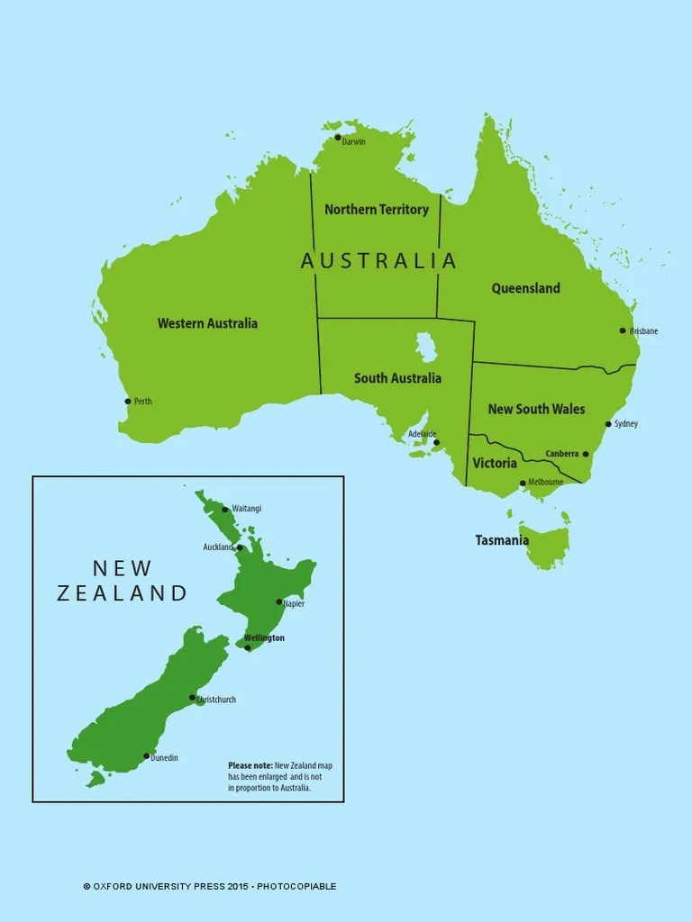Australia And New Zealand Map Guide PDF 1