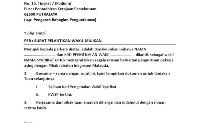 Wakil syarikat untuk membuat sebarang urusan berkaitan mykkp. Contoh Z Contoh Surat Kuasa Syarikat Cuitan Dokter