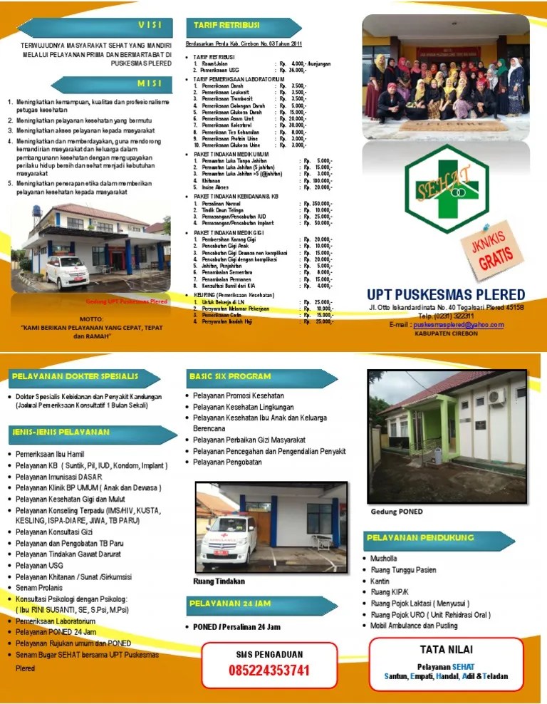 Beli banner spanduk backdrop baliho custom ukuran 25x1 m contoh toko atk. 1 1 1 2 Brosur Puskesmas Fix Pdf