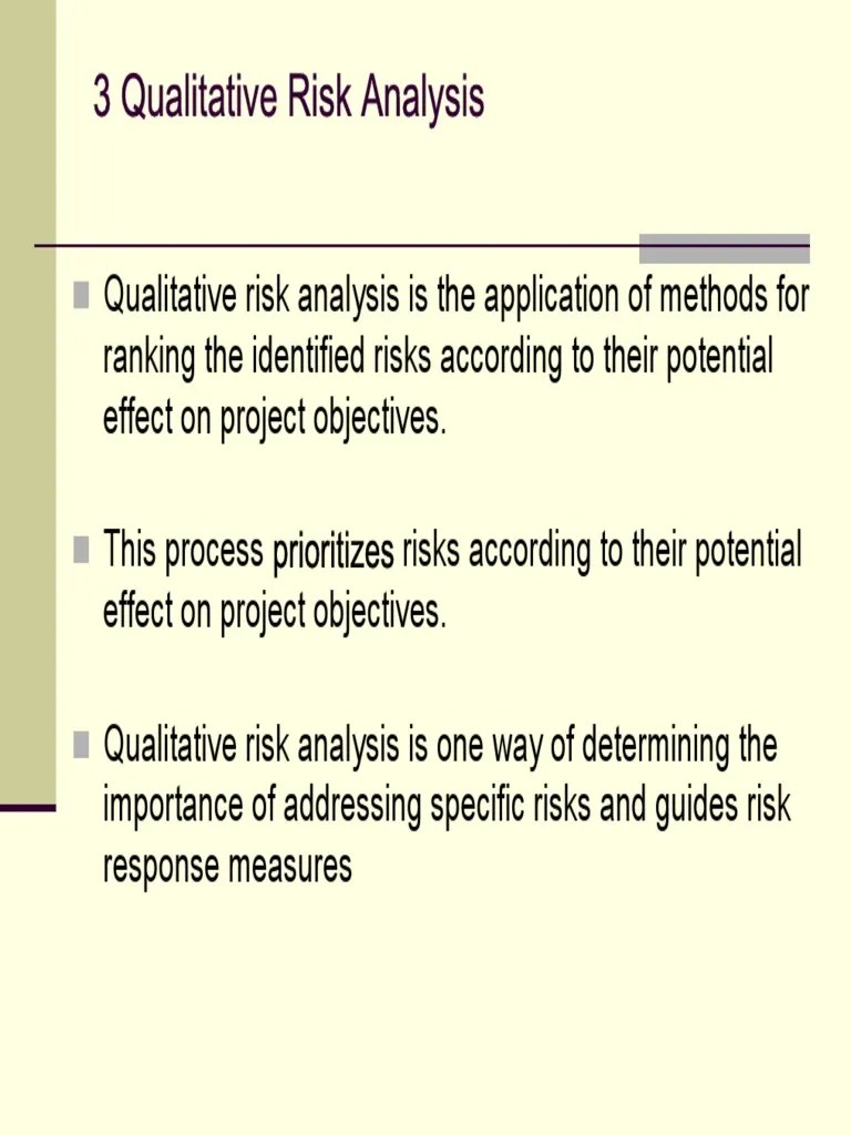 L04 Qualitative Risk Analysis PDF | PDF | Risk Management | Risk