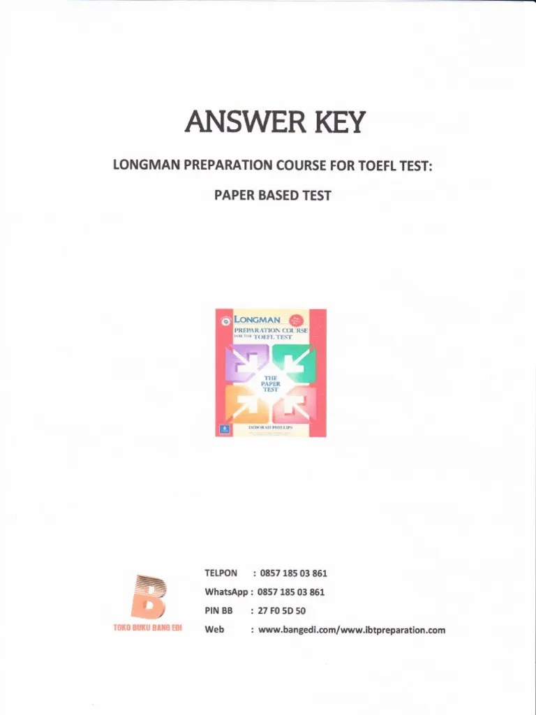 Erfahren sie hier mehr über die sprachschule english language academy auf malta. Answer Key Longman Preparation Course For Toefl Test Pdf Nature