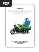 Permohonan bantuan dana hibah / bansos. Proposal Kendaraan Roda Tiga Pdf