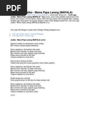 A ku tetap cinta kamu. Mama Papa Pdf