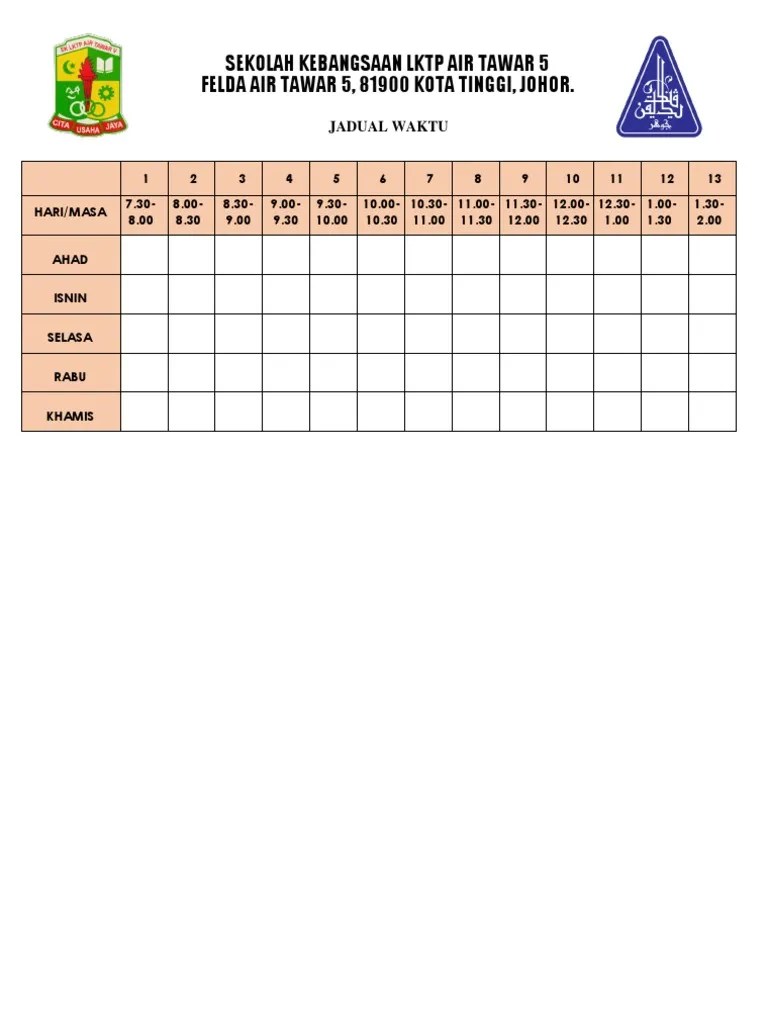 Berasal dari perguruan tinggi dalam dan luar negeri yang terakreditasi dan diakui oleh kementerian pendidikan, kebudayaan, riset, dan teknologi; Jadual Waktu Template Kosong Pdf