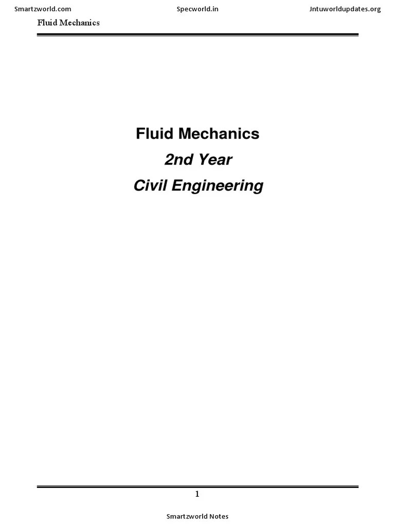 Fluid Mechanics | Download Free PDF | Fluid Dynamics | Shear Stress