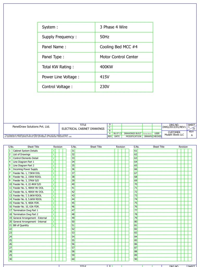 Sample MCC PDF | PDF | Mains Electricity | Switch