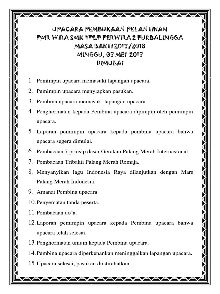 Upacara Pelantikan | PDF