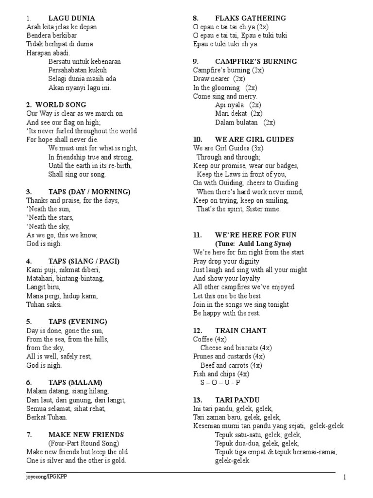 Lirik Lagu Pandu Puteri - Alica Fenner