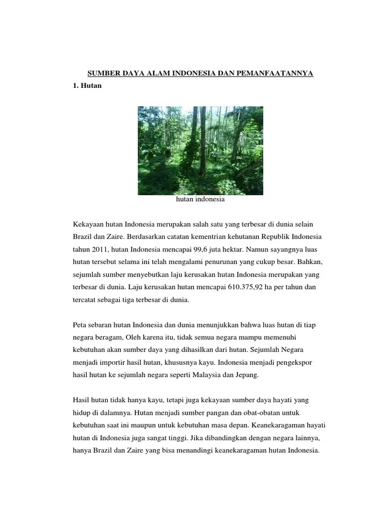 Kliping Tentang Sumber Daya Alam – Nasi