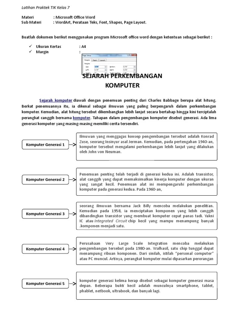 Scribd is the world's largest . Latihan Praktek Ms Word Kelas 7 Pdf