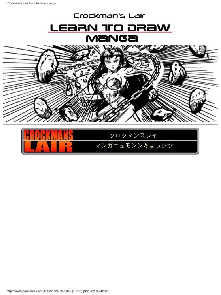 How To Draw Manga - Drawing Tutorials PDF | PDF