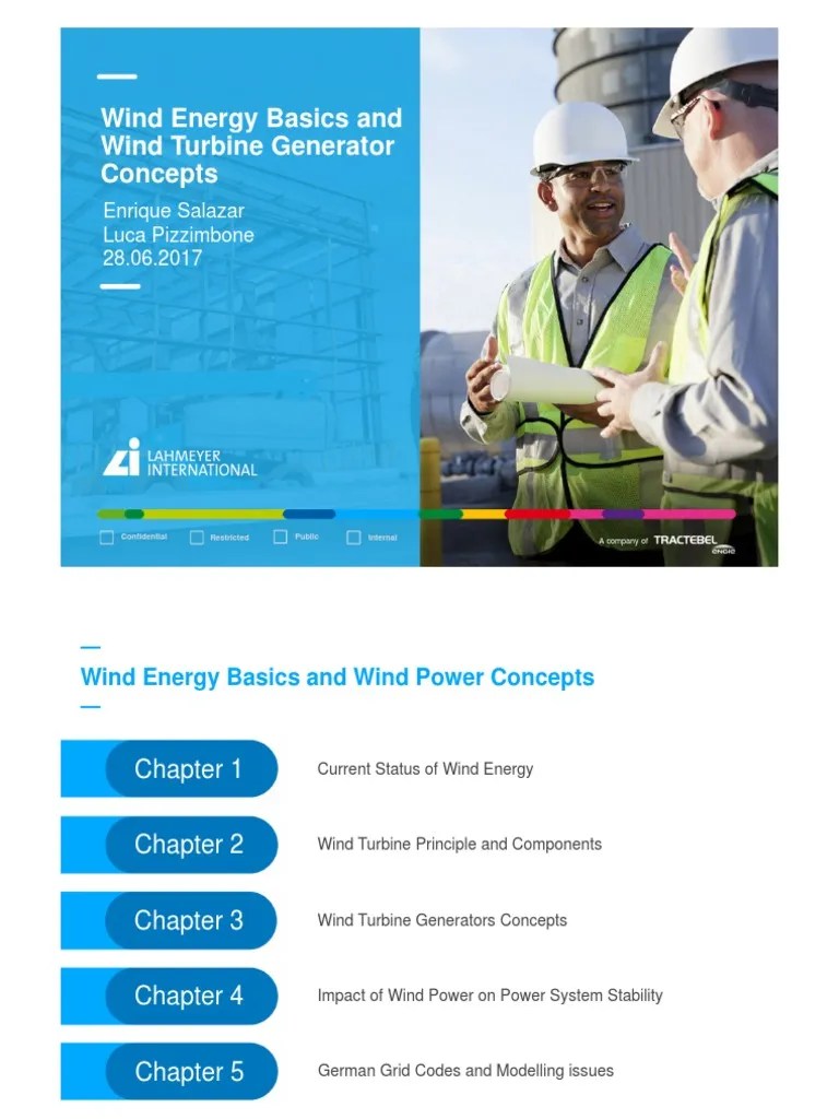 Wind Energy Basics And Wind Turbine Generator Concepts | PDF | Wind ...