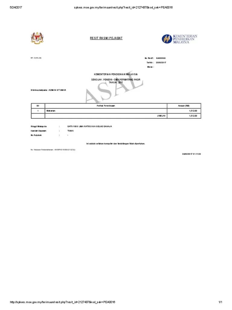 Dengan resit ini, tuan rumah / ejen mengesahkan bahawa telah menerima sebanyak . Resit Pdf Pdf