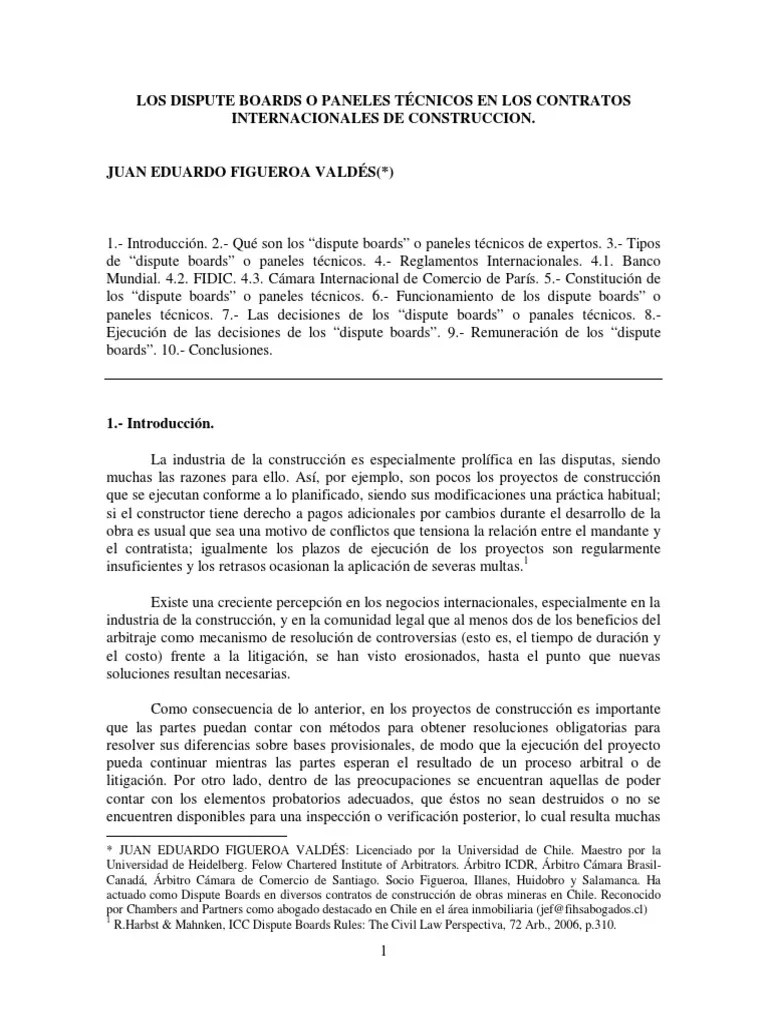 9.dispute Boards En Contratos Internac Construccion | PDF | Pena ...