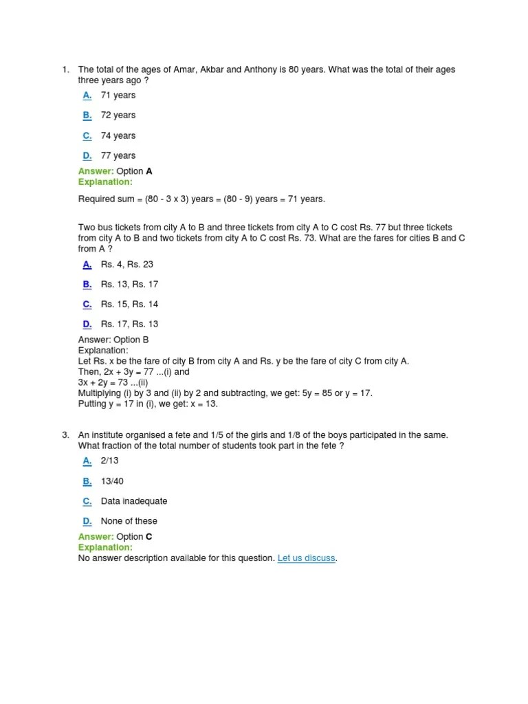Arithmetic Reasoning - Section 1 | PDF | Finger | Teaching Mathematics