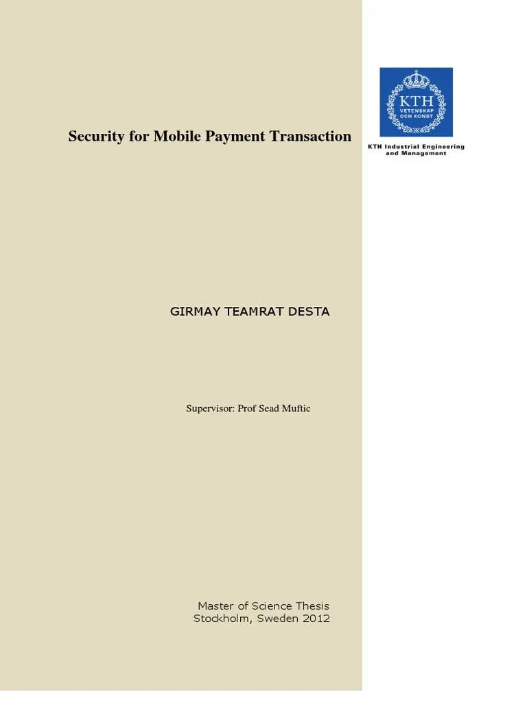Mobile Payment Security | PDF | Cryptography | Public Key Cryptography