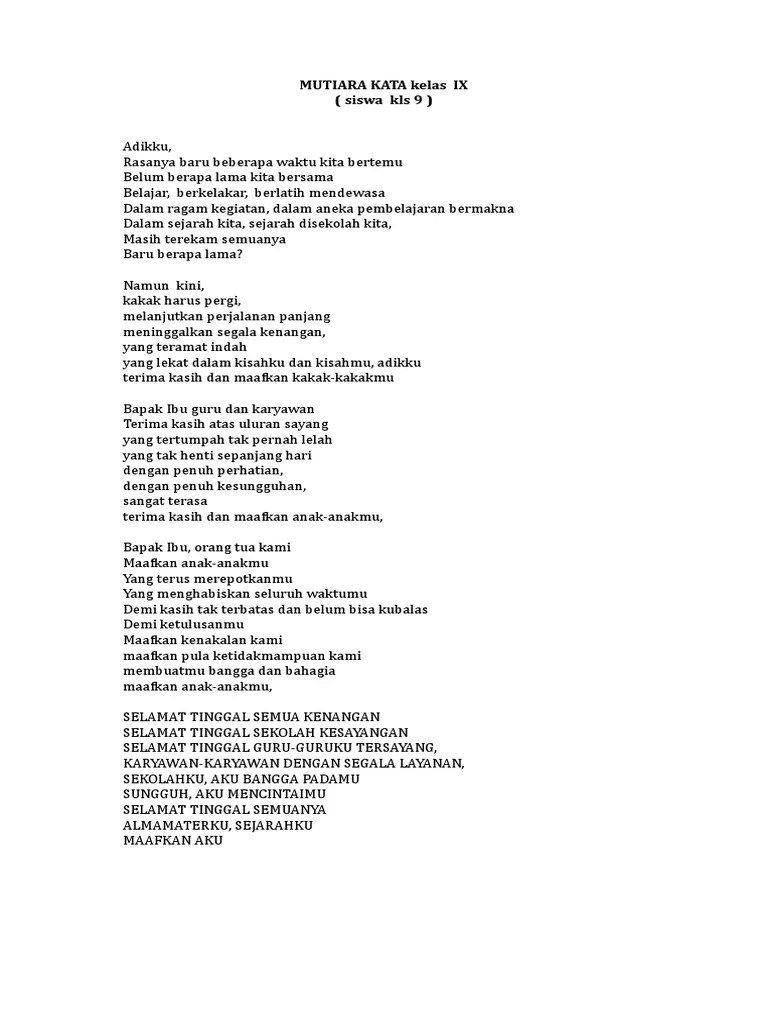 Puisi Atau Gurit Wisuda | PDF