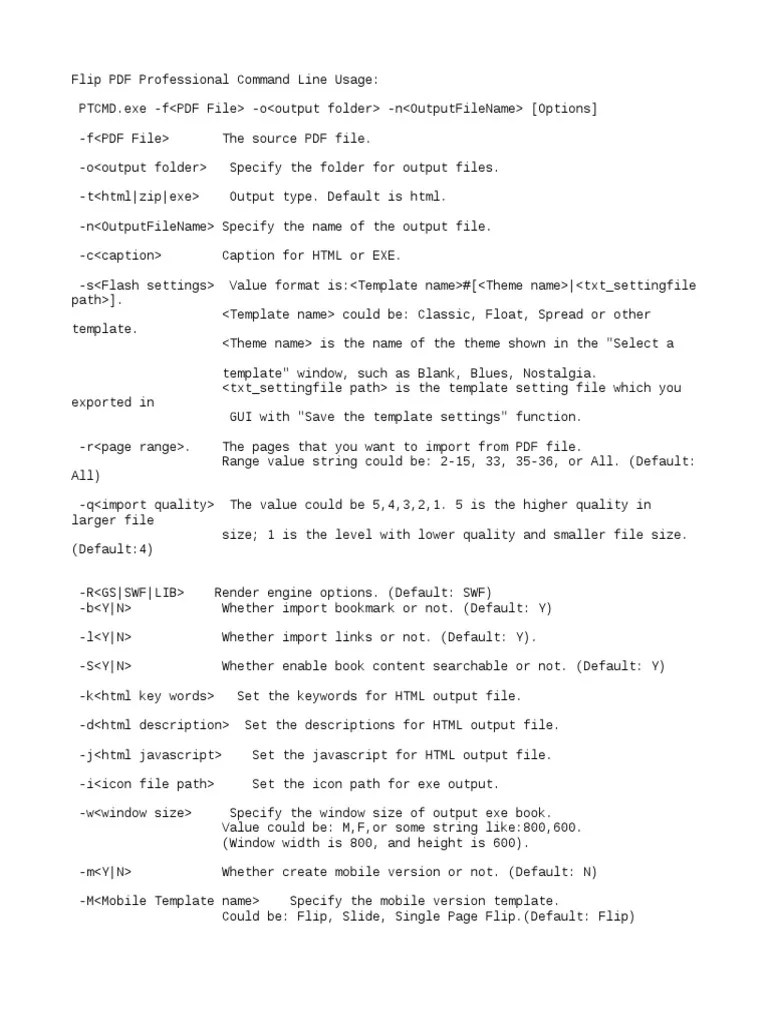 Command Line | PDF | Portable Document Format | Command Line Interface