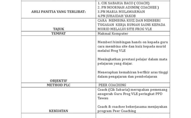 Dalam entri saya yang sebelum ini, strategi . Laporan Plc Panitia Geo Docx Otosection