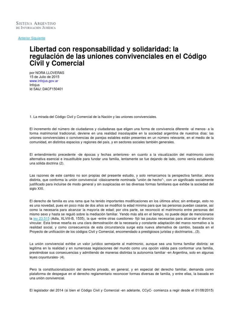 Uniones Convivenciales PDF | PDF | Unión Civil | Matrimonio