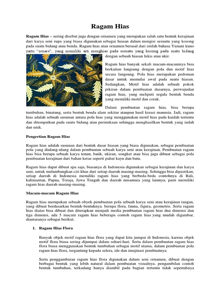 Ragam Hias SBK | PDF