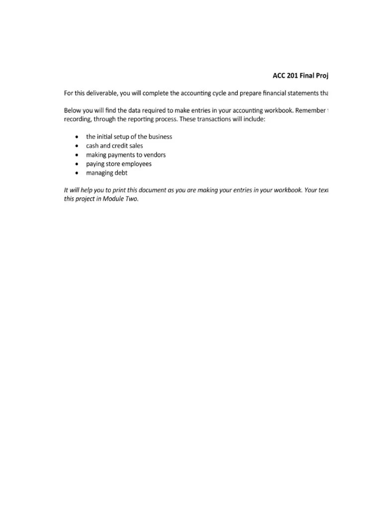 Accounting Cycle Workbook | PDF | Debits And Credits | Expense