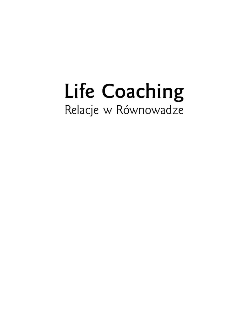 Life Coaching PDF | PDF